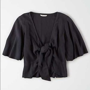 NWT American Eagle tie front top